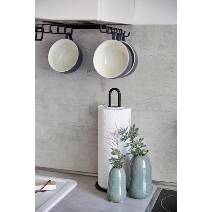 WENKO 53256100 - Държач за кухненска ролка 12,5 x 32,5 см, черен