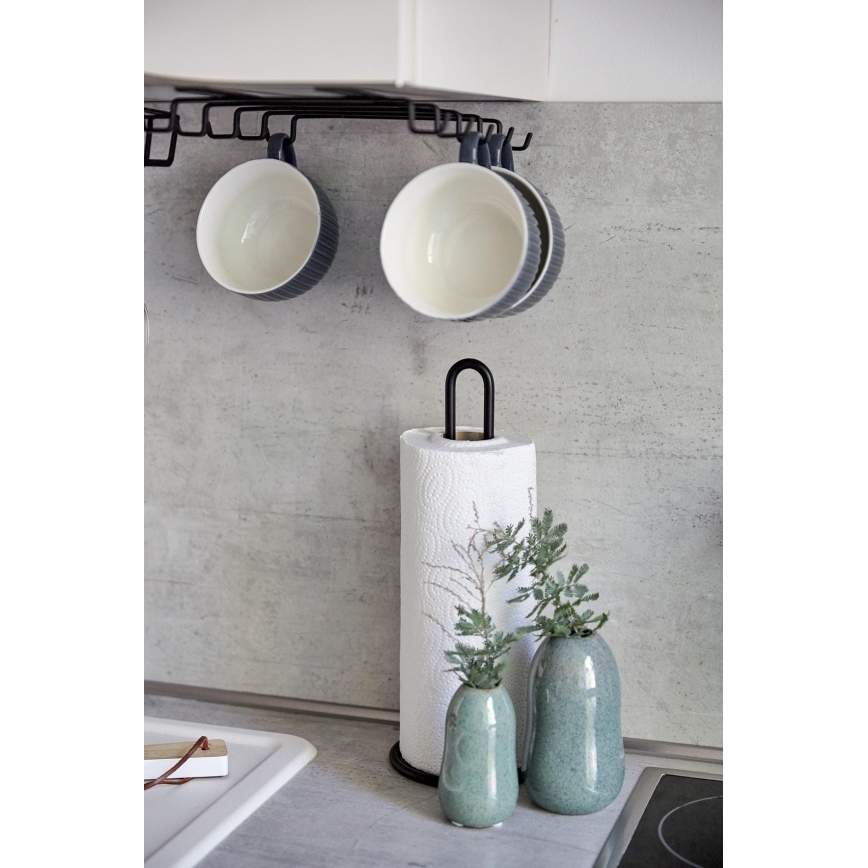 WENKO 53256100 - Държач за кухненска ролка 12,5 x 32,5 см, черен