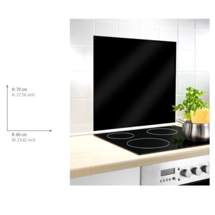 WENKO 53881100 - Защитна преграда BLACK 60x70 см черна