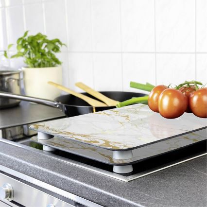 WENKO 53901100 - Капак за котлон 30 x 52 см, бял/сив/прозрачен