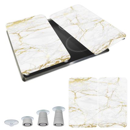 WENKO 53901100 - Капак за котлон 30 x 52 см, бял/сив/прозрачен