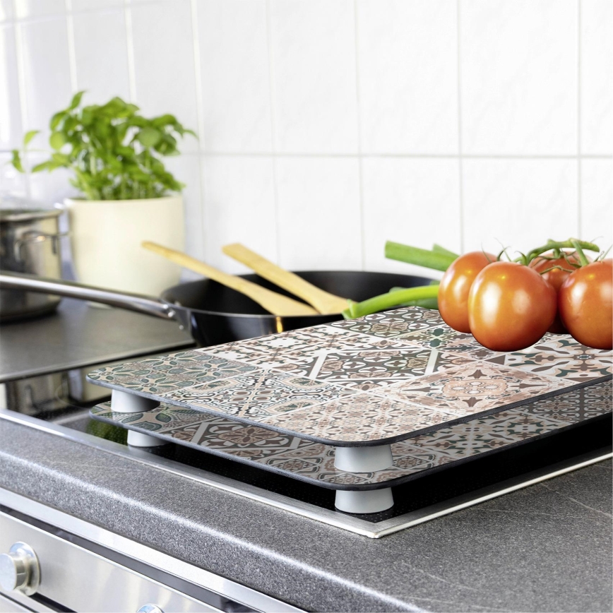 WENKO 53904100 - Капак за котлон 30x52 см пъстроцветен/сив/прозрачен