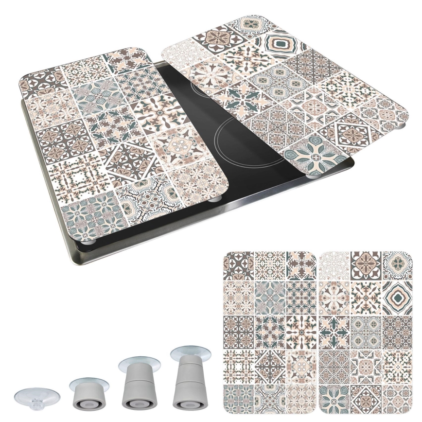 WENKO 53904100 - Капак за котлон 30x52 см пъстроцветен/сив/прозрачен