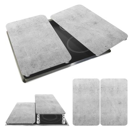 WENKO 53906100 - Капак за котлон 30x52 cm сив/прозрачен