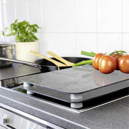 WENKO 53906100 - Капак за котлон 30x52 cm сив/прозрачен