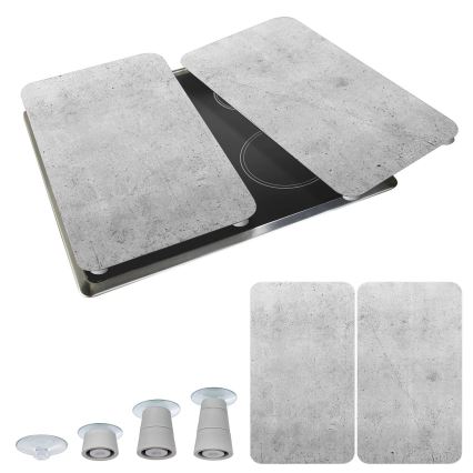 WENKO 53906100 - Капак за котлон 30x52 cm сив/прозрачен