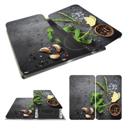 WENKO 53907100 - Капак за котлон 30x52 cm пъстроцветен/сив/прозрачен