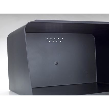 WENKO 54098100 - Кутия за хляб KUBO 35x26,5 cm черна/кафява