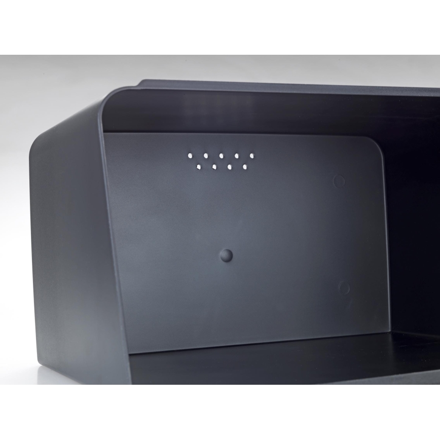 WENKO 54098100 - Кутия за хляб KUBO 35x26,5 cm черна/кафява