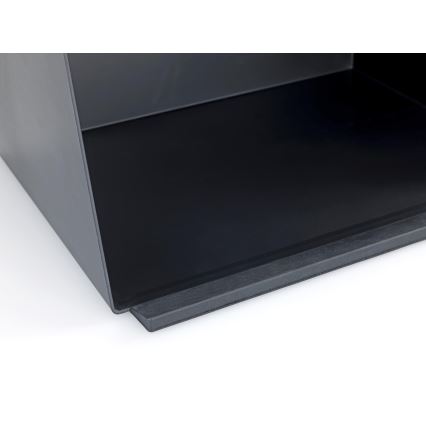 WENKO 54098100 - Кутия за хляб KUBO 35x26,5 cm черна/кафява