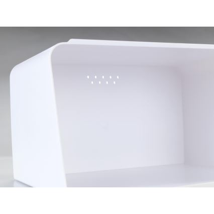 WENKO 54099100 - Хлебник KUBO 35x26,5 cm бял/кафяв