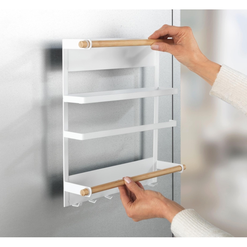 WENKO 54113100 - Органайзер MAGNA 33x34 cm бял/кафяв/черен