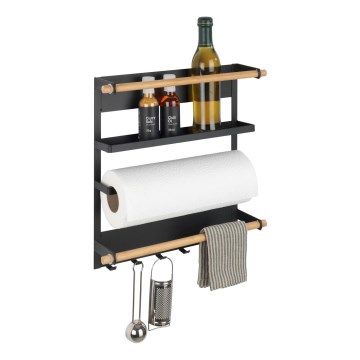 WENKO 54114100 - Органайзер MAGNA 33x34 см черен/кафяв