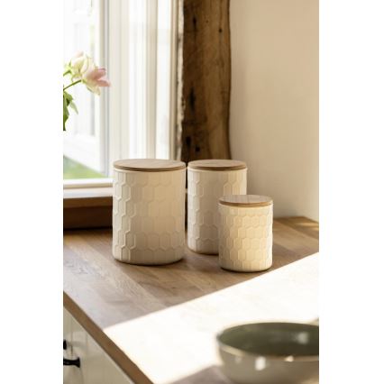 WENKO 54222100 - Кутия MAYA 13x17 см бяла/кафява