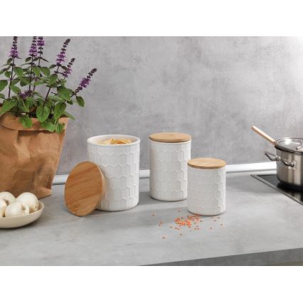 WENKO 54222100 - Кутия MAYA 13x17 см бяла/кафява