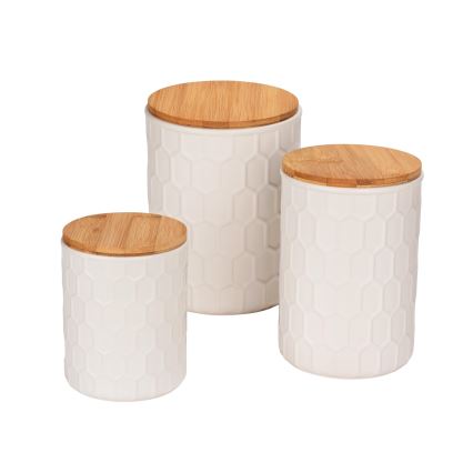 WENKO 54222100 - Кутия MAYA 13x17 см бяла/кафява