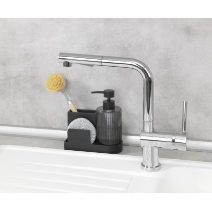 WENKO 54654100 - Органайзер PINA 16x17 см черен