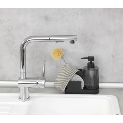 WENKO 54654100 - Органайзер PINA 16x17 см черен