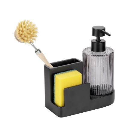 WENKO 54654100 - Органайзер PINA 16x17 см черен