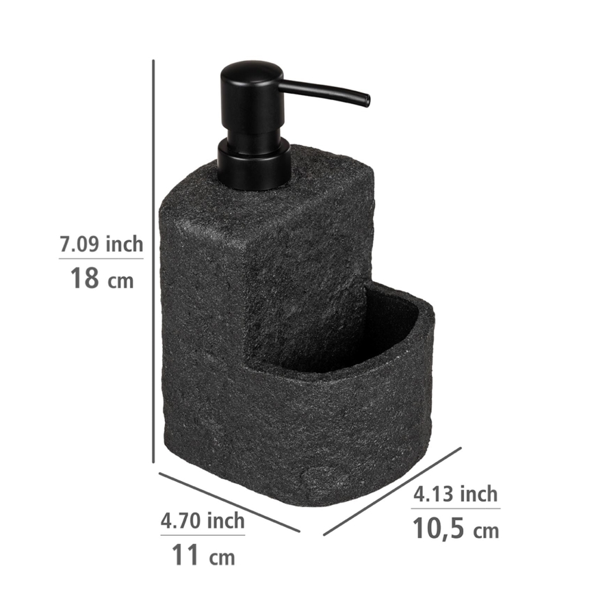 WENKO 54667100 - Дозатор за течен сапун FESTIVAL 10,5x18 cm черен