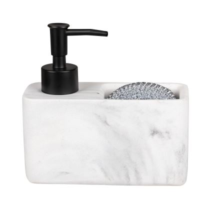 WENKO 54668100 - Дозатор за течен сапун RESA 14,5x14,3 cm бял/черен