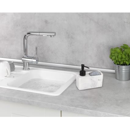 WENKO 54668100 - Дозатор за течен сапун RESA 14,5x14,3 cm бял/черен