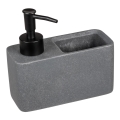 WENKO 54669100 - Дозатор за течен сапун RESA 14,5x14,3 см сив/черен
