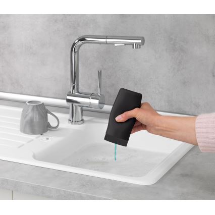 WENKO 54675100 - Дозатор за течен сапун EASY SQUEEZ-E 6x14 см черен