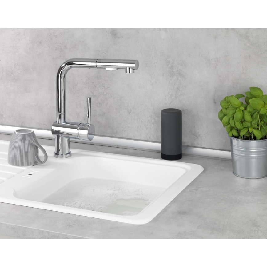 WENKO 54680100 - Дозатор EASY SQUEEZ-E 6x14 см сив/черен