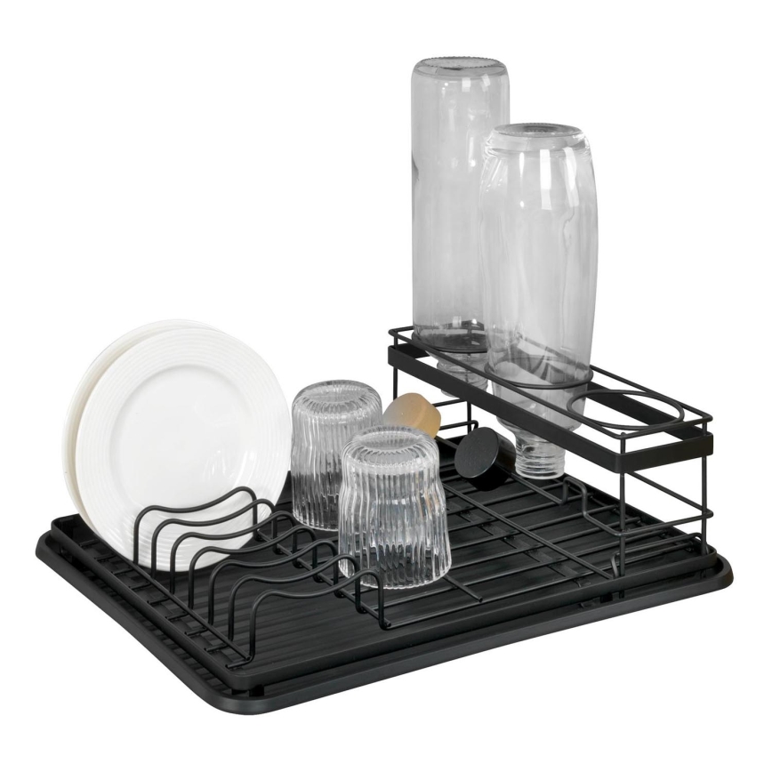 WENKO 54798100 - Сушилник за съдове AMY 42,5x31,5 cm черен