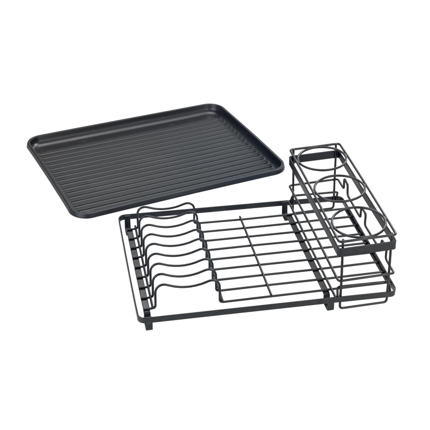 WENKO 54798100 - Сушилник за съдове AMY 42,5x31,5 cm черен