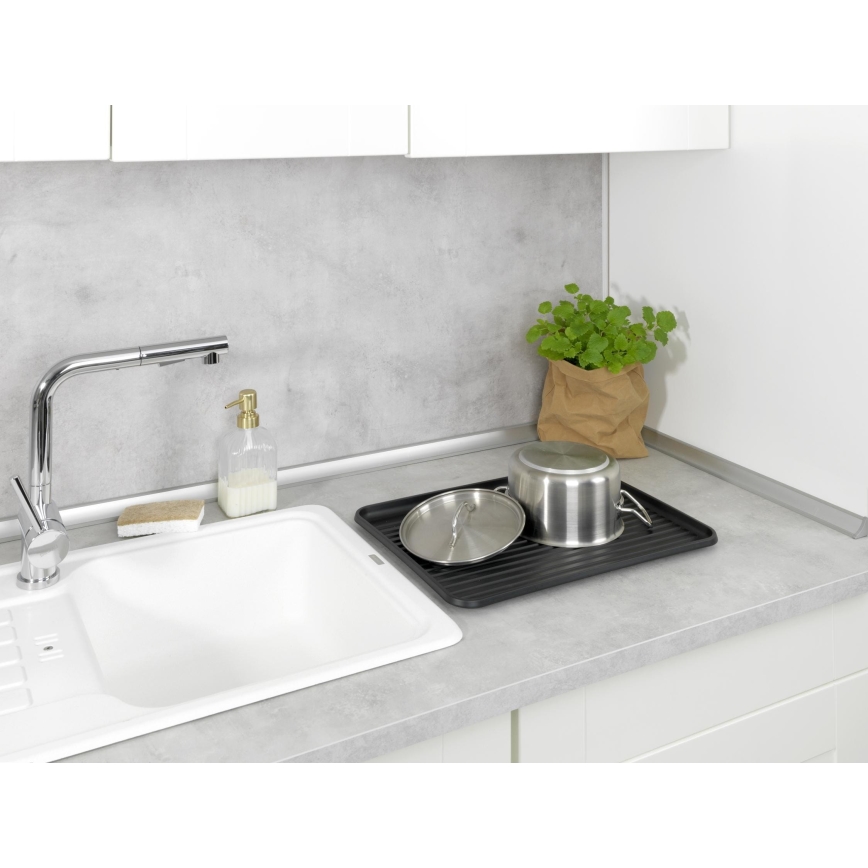 WENKO 54798100 - Сушилник за съдове AMY 42,5x31,5 cm черен