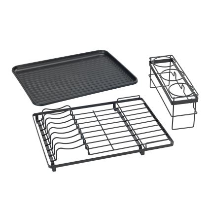 WENKO 54798100 - Сушилник за съдове AMY 42,5x31,5 cm черен