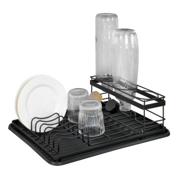 WENKO 54798100 - Сушилник за съдове AMY 42,5x31,5 cm черен