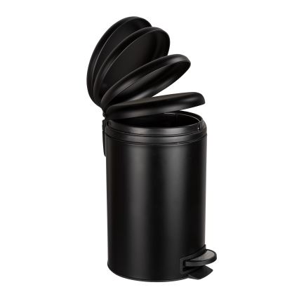 WENKO 54913100 - Кош за отпадъци LEMAN 25x38 см черен