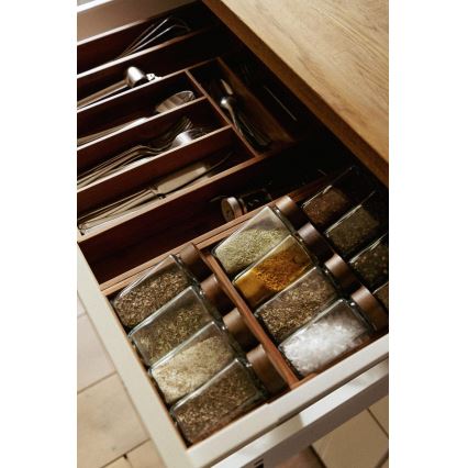 WENKO 54950100 - Органайзер за подправки ANNI 38x20 cm кафяв