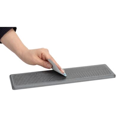 WENKO 54957100 - Подложка за оттичане DAMON 30x8 cm, сива