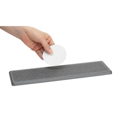WENKO 54957100 - Подложка за оттичане DAMON 30x8 cm, сива