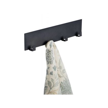 WENKO 55014100-Закачалка BLACK OUTDOOR KITCHEN 30x6,5 см черна