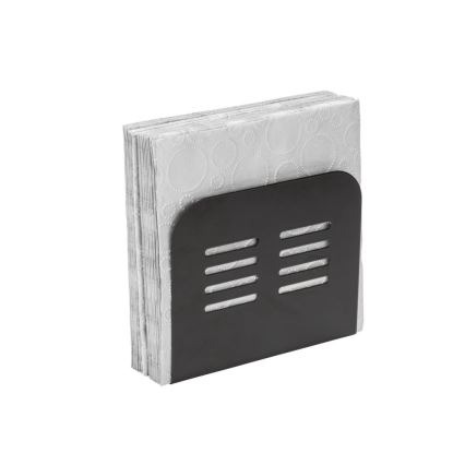 WENKO 55025100 — държач за салфетки BLACK OUTDOOR KITCHEN, 15 x 12,5 см, черен