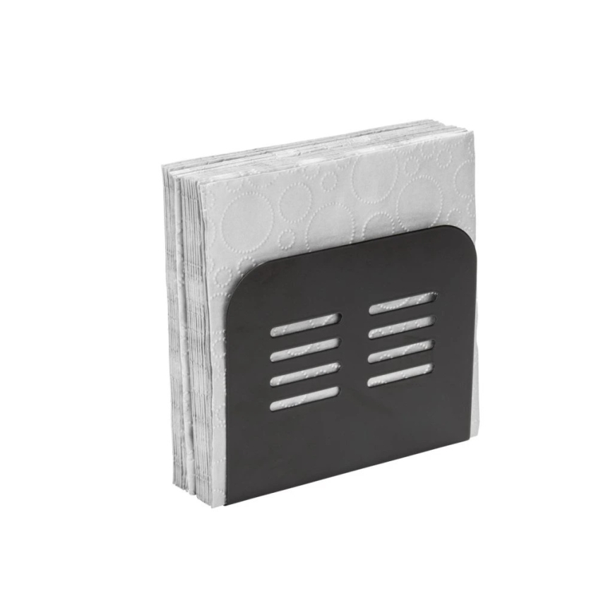 WENKO 55025100 — държач за салфетки BLACK OUTDOOR KITCHEN, 15 x 12,5 см, черен