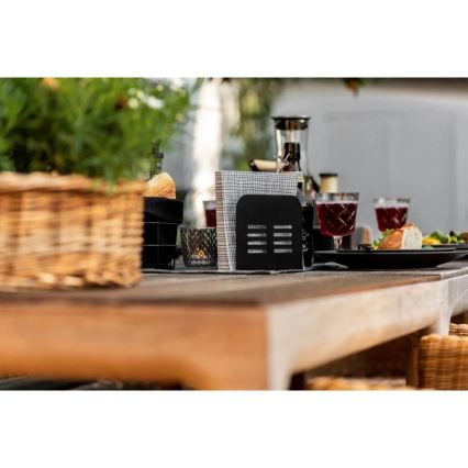 WENKO 55025100 — държач за салфетки BLACK OUTDOOR KITCHEN, 15 x 12,5 см, черен