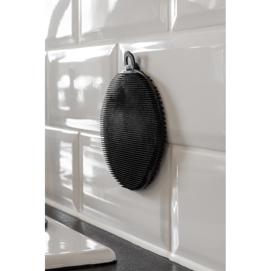 WENKO 55030100 - Кухненска гъба BLACK OUTDOOR KITCHEN 12x1,2 см, черна