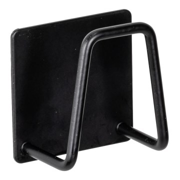 WENKO 55071100 - Държач BLACK OUTDOOR KITCHEN 5x5 cm неръждаема стомана/черен
