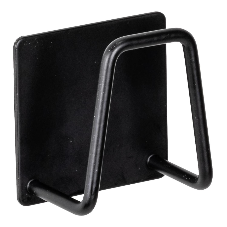 WENKO 55071100 - Държач BLACK OUTDOOR KITCHEN 5x5 cm неръждаема стомана/черен