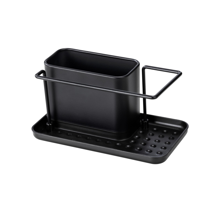 WENKO 55078100 - Органайзер BLACK OUTDOOR KITCHEN 21x12 cm неръждаема стомана/черен