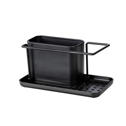 WENKO 55078100 - Органайзер BLACK OUTDOOR KITCHEN 21x12 cm неръждаема стомана/черен