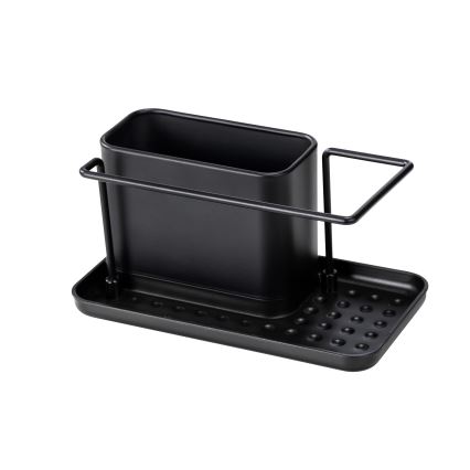 WENKO 55078100 - Органайзер BLACK OUTDOOR KITCHEN 21x12 cm неръждаема стомана/черен