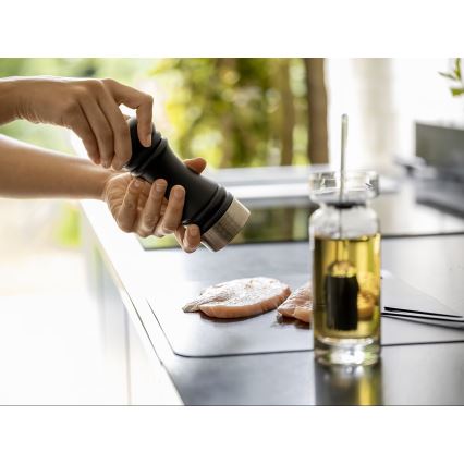 WENKO 55082100-Мелничка за сол BLACK OUTDOOR KITCHEN 5x17,5 cm сребрист/черен/бял