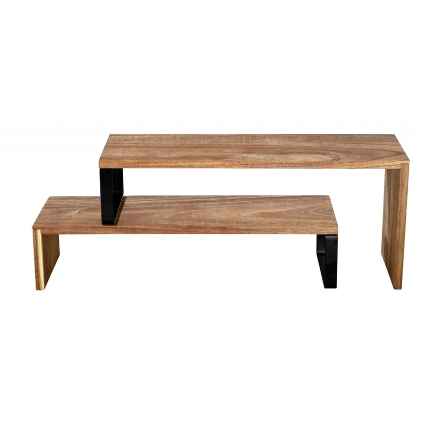 WENKO 55097100-Полица BLACK OUTDOOR KITCHEN 36x16 cm кафява/черна